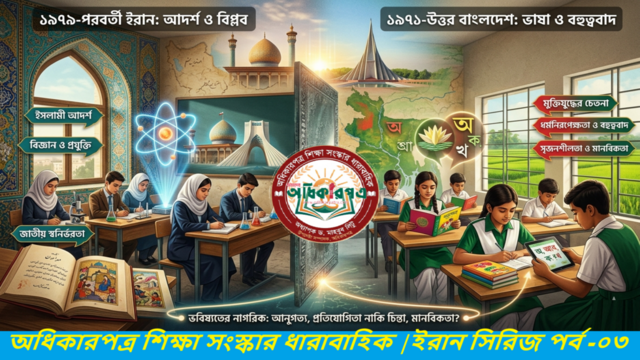শিক্ষার আয়নায় ইরান ও বাংলাদেশ: শিক্ষানীতির ভিন্ন দুই মানচিত্রে আদর্শ, রাষ্ট্র ও ভবিষ্যৎ নাগরিকের সন্ধান —শিক্ষাযাত্রার তুলনামূলক পাঠ │ইরান সিরিজ পর্ব -০৩
